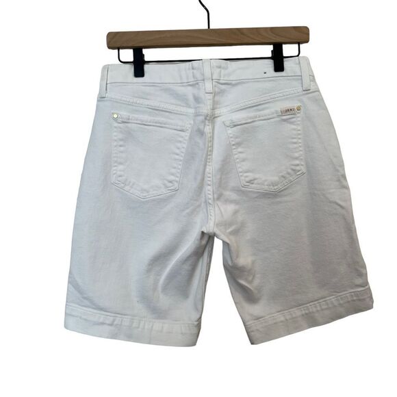 Jen7 by 7 For All Mankind White Bermuda Shorts size 6 - Picture 2 of 6